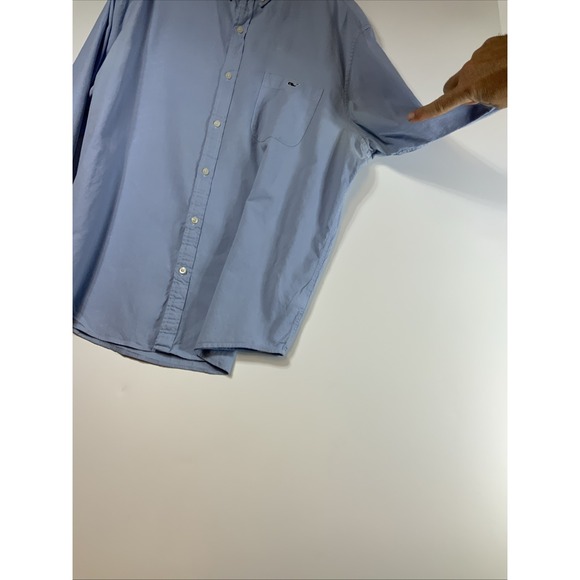 Vineyard Vines Slim Fit Preppy Classic Blue Oxford Shirt, XL - Picture 10 of 11
